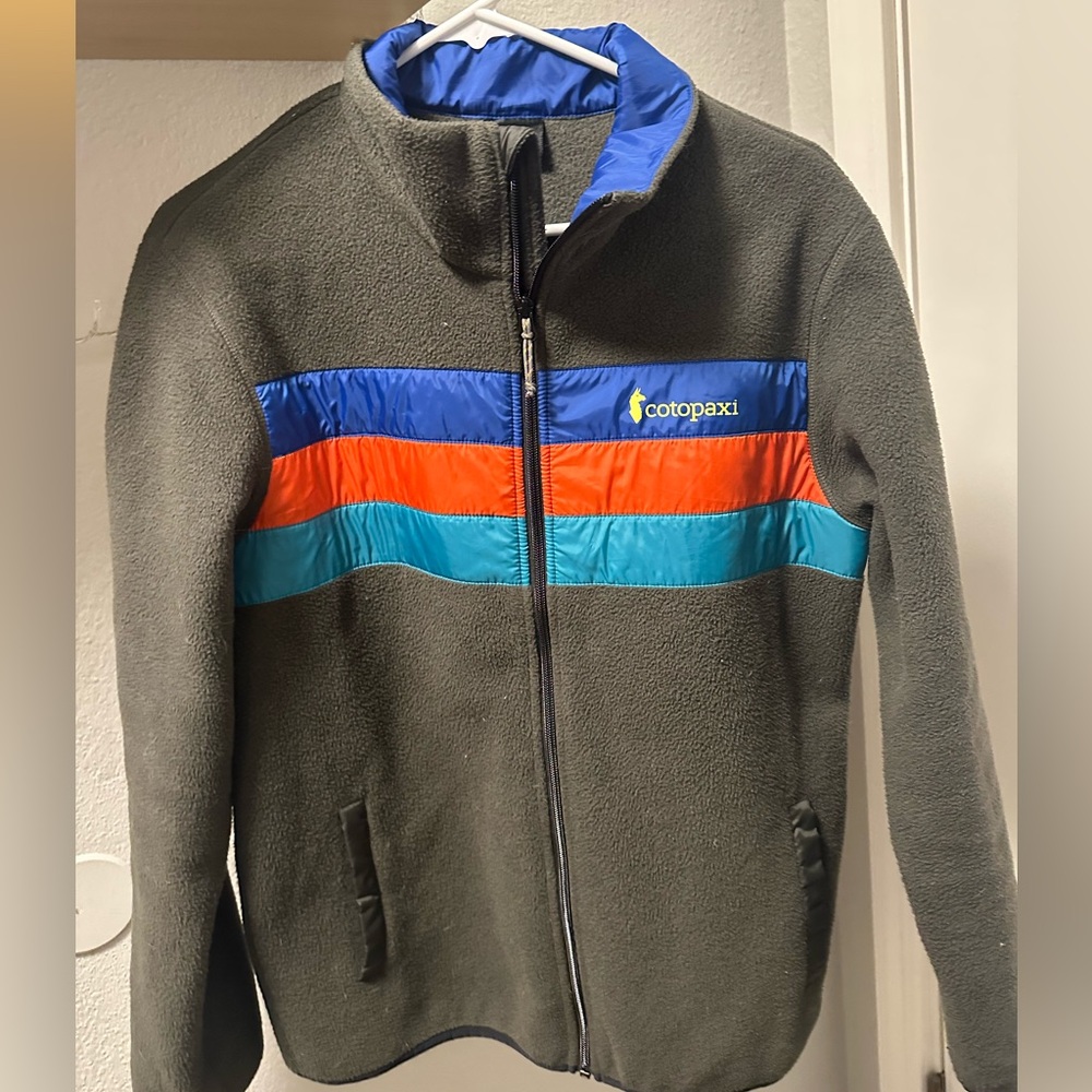 Cotopaxi Olive Green Zipper Fleece - Medium